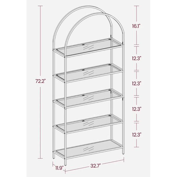 Adrianne Black Shelf