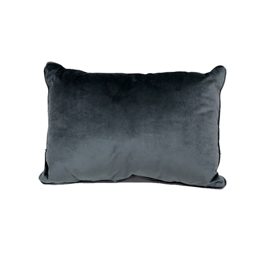 Dark Grey Velvet Pillows