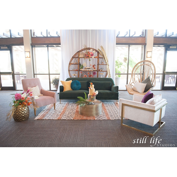 Grey & Rust Pattern Accent #307