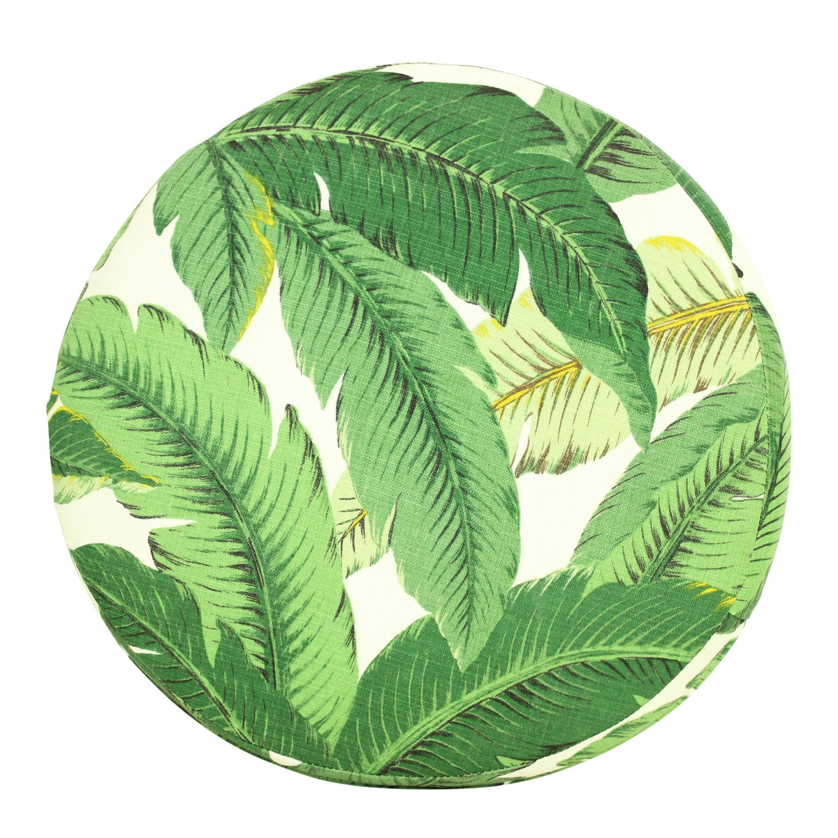 Palm Peacock Round Chair Cushion