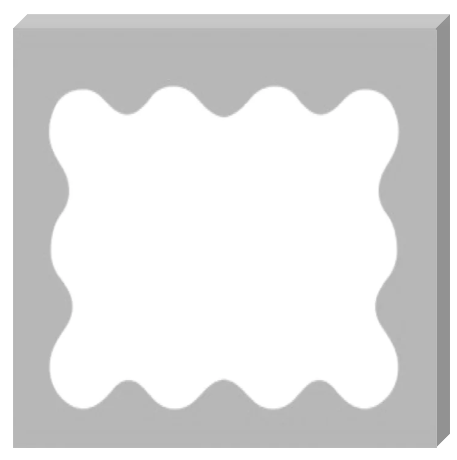 3D Wavy 8'x8' Storefront Structure