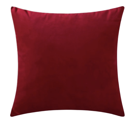 Scarlet Red Velvet Pillow