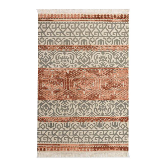 Grey & Rust Pattern Accent #307