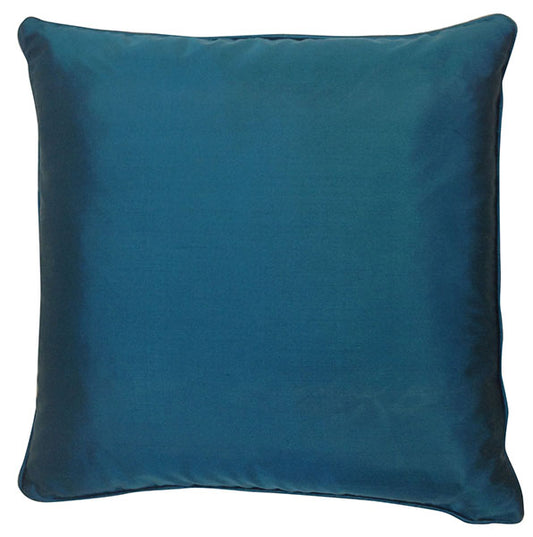 Teal Silk Pillow