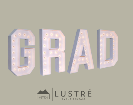 Marquee Packages - " GRAD " 4 Ft. High