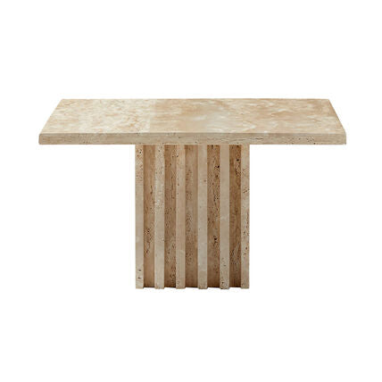 Carved Travertine Coffee & Side Tables