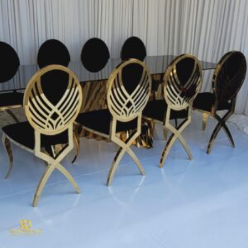 Black Eagle Gold Chairs