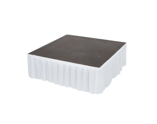 Stage Skirting 24" Height - White (Per 8 Linear Foot)
