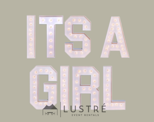 Marquee Packages - " ITS A GIRL " 4 Ft. High