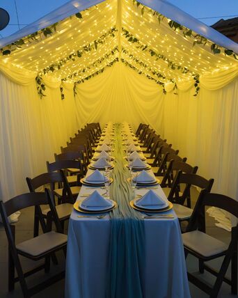 10x30 Tent with Drapes