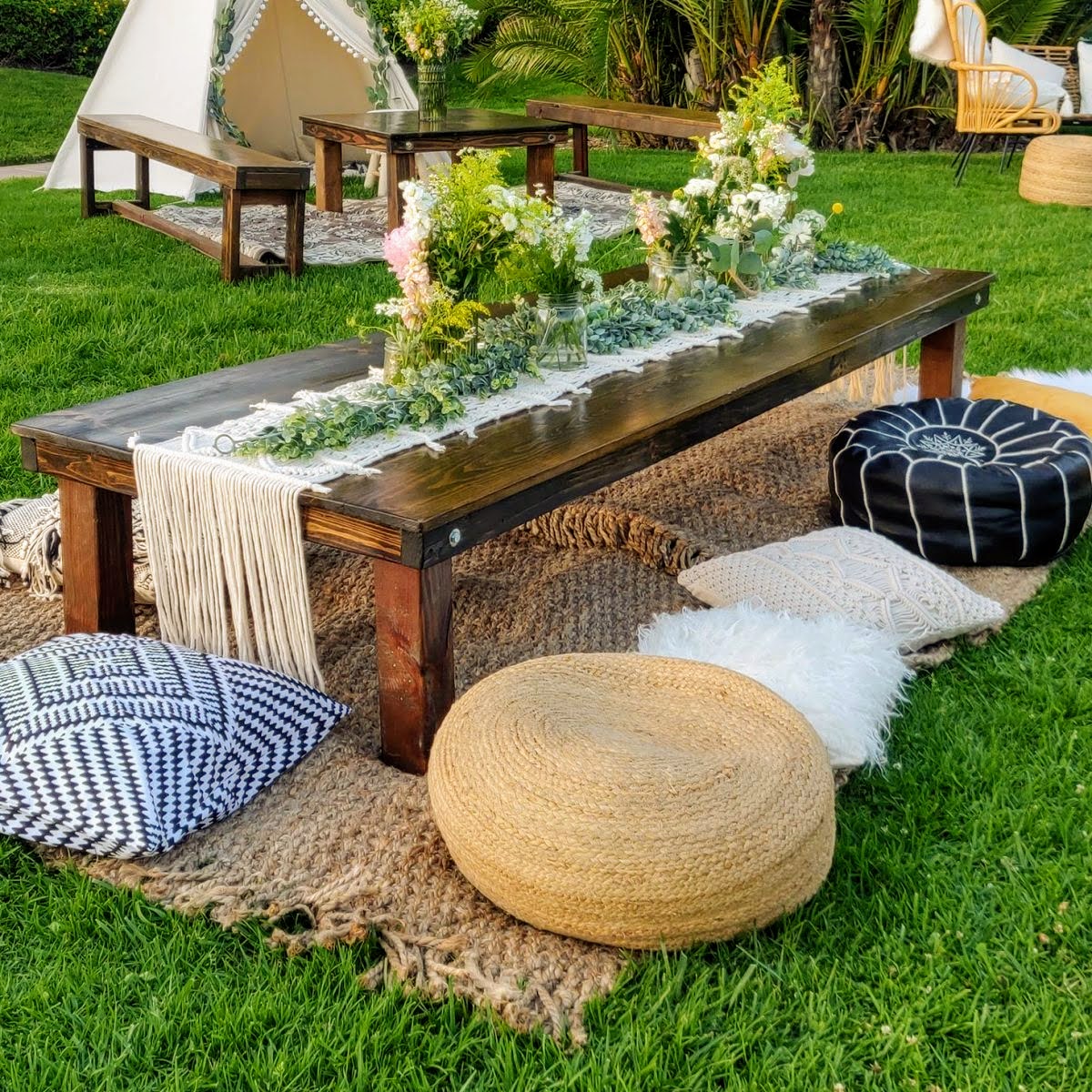 8' Hickory Coffee Table