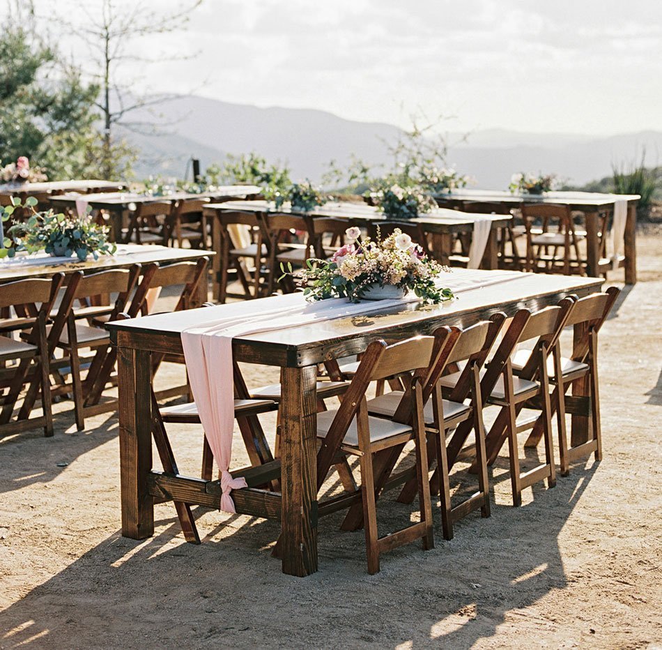 Thanksgiving Table & Fruitwood Chair Package