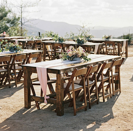Thanksgiving Table & Fruitwood Chair Package
