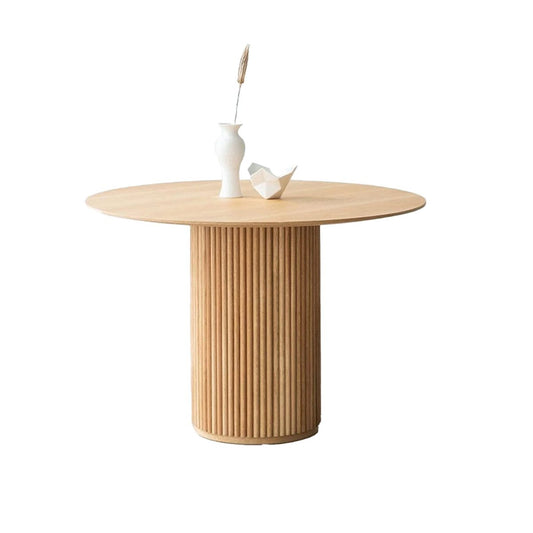 3' Round Fluted Honey Sweetheart Table