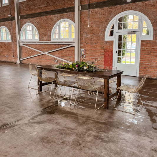 Thanksgiving Honey Table & Gold Chair Package