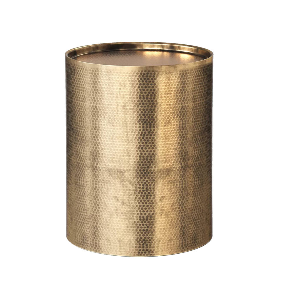 Hammered Bronze Side Table