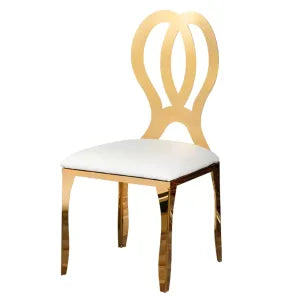 Gold Floret White Cushion