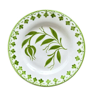 Green Tulip Dinner Plate