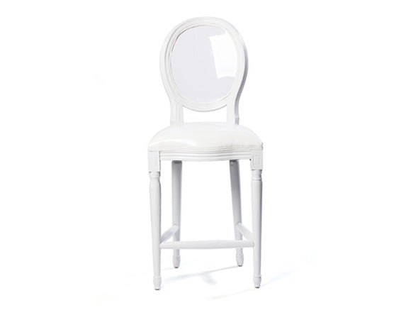 Louis Bar Stool White
