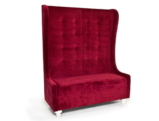 Rouge Highback Love Seat