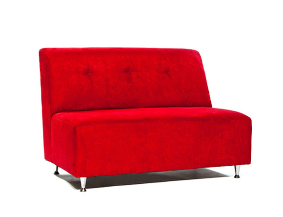 South Beach Armless Sofa White