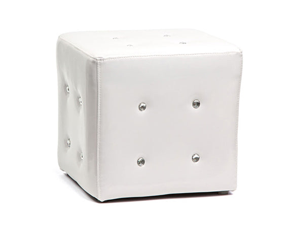 Diva Square Ottoman White
