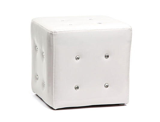Diva Square Ottoman White