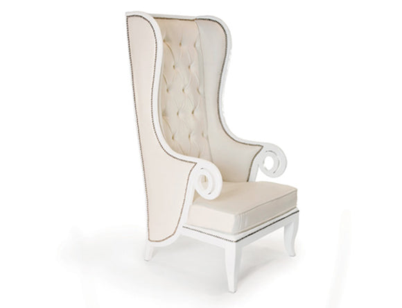 Gramercy Wingback Chair Off-White