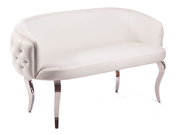 Marion Love Seat White