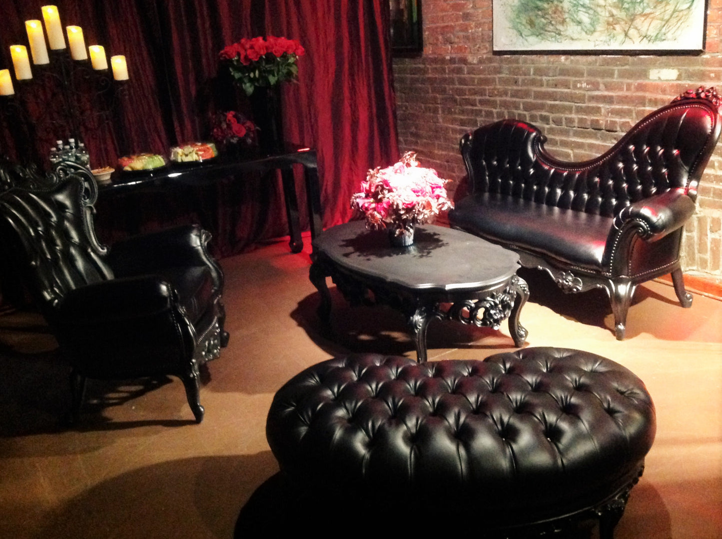 Jasmine Ottoman Black