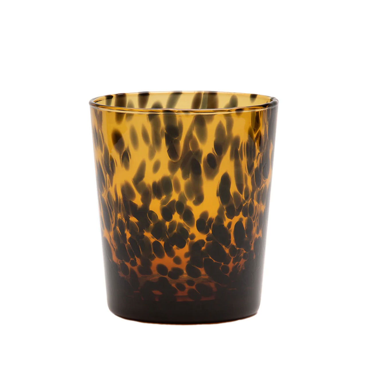 Tortoise Shell Glass Drinkware