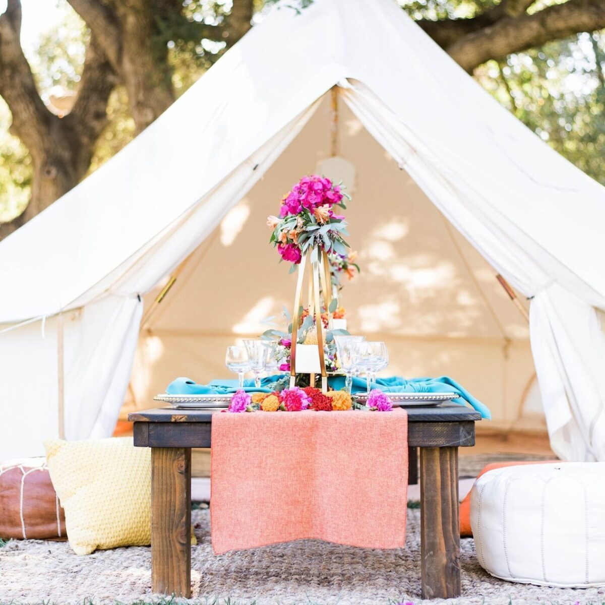 Copper Moroccan Pouf
