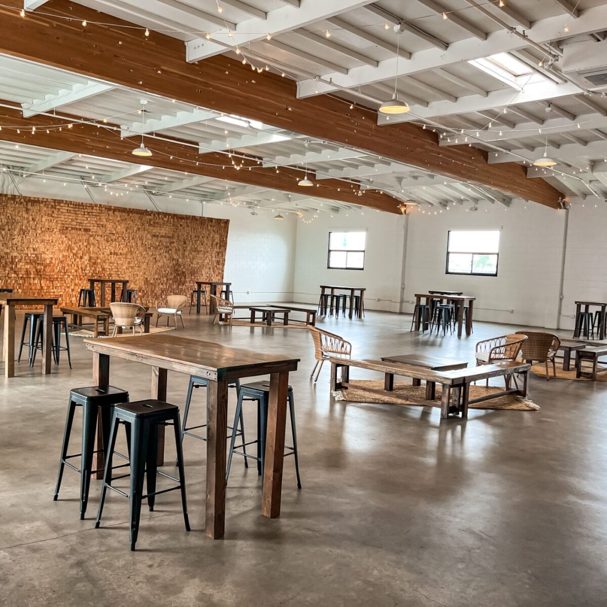 5' Hickory Hairpin Bar Table