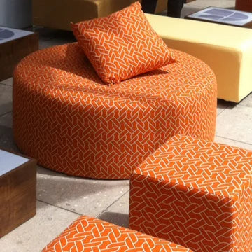 4' Round Ottoman - Mango Locks