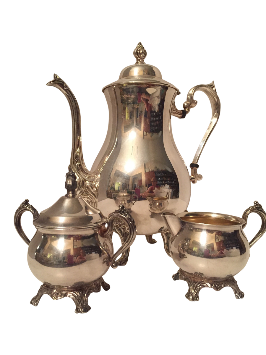 Vintage Silver Teapot Set
