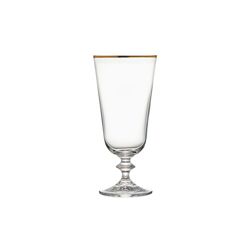 Timeless Gold Rimmed Water Goblet