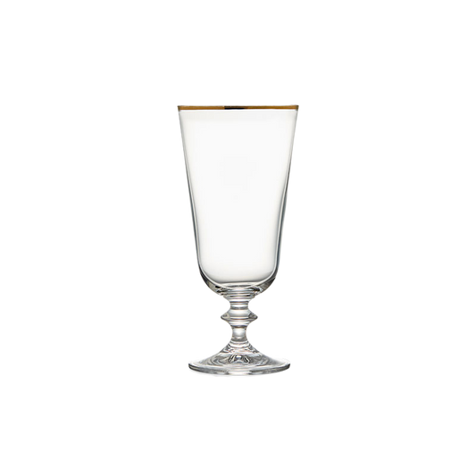 Timeless Gold Rimmed Water Goblet