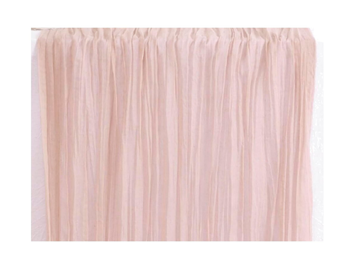 Gauze Table Runner - Dusty Rose