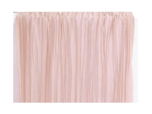 Gauze Table Runner - Dusty Rose