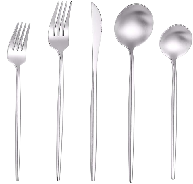 Matte Silver Salad Fork