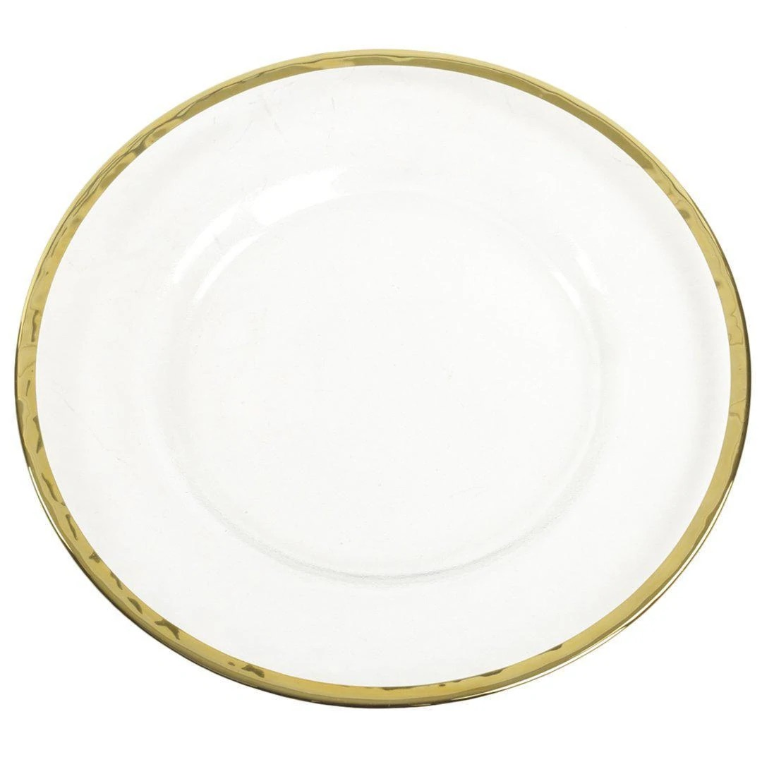 Gold Rimmed Charger Plates