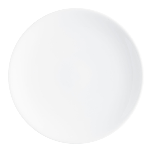 White Porcelian Coupe Salad Plate