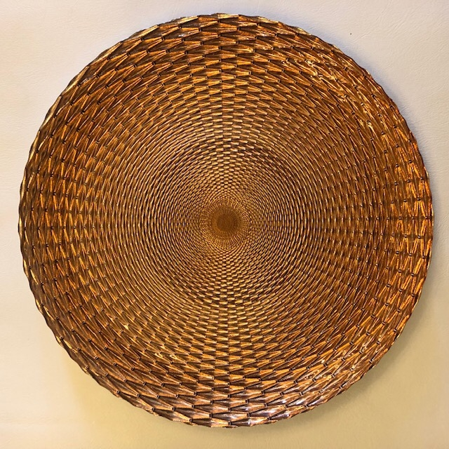 Copper Glass Charger Plate