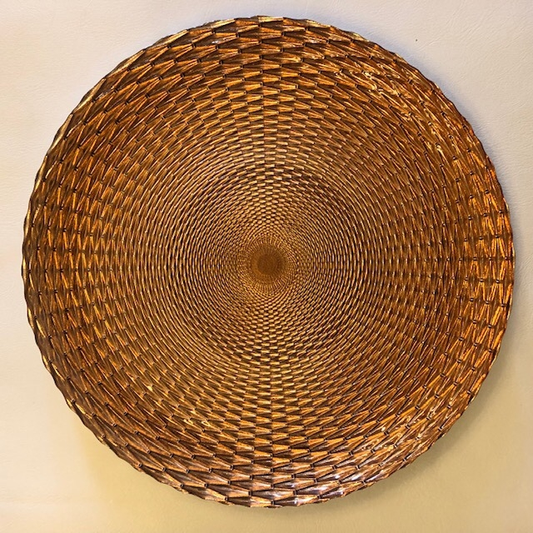 Copper Glass Charger Plate