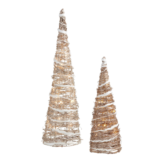 LED Vine Tabletop Tree Duo