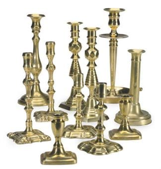 Assorted Brass Candlesticks