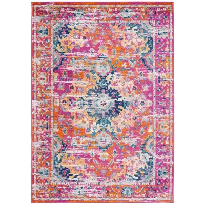 Fuchsia & Orange Gold Rug - 6'x9'