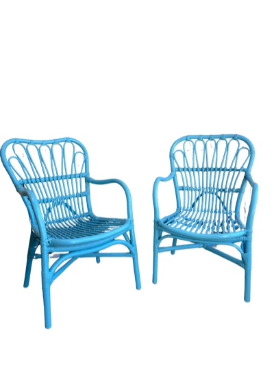 Children's Wicker Chairs - SkyBlue