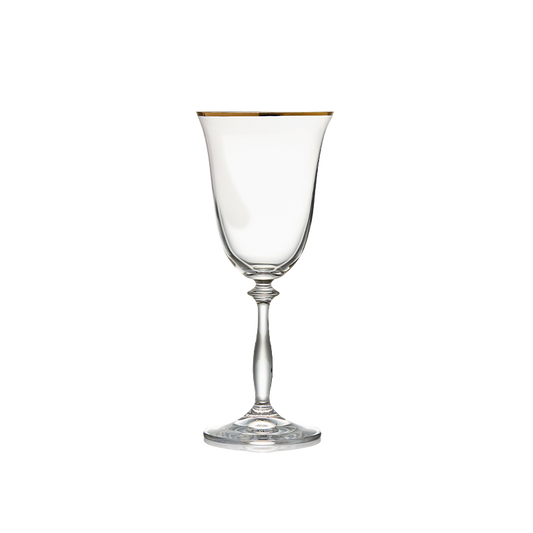 Timeless Gold Rimmed Wine Glass