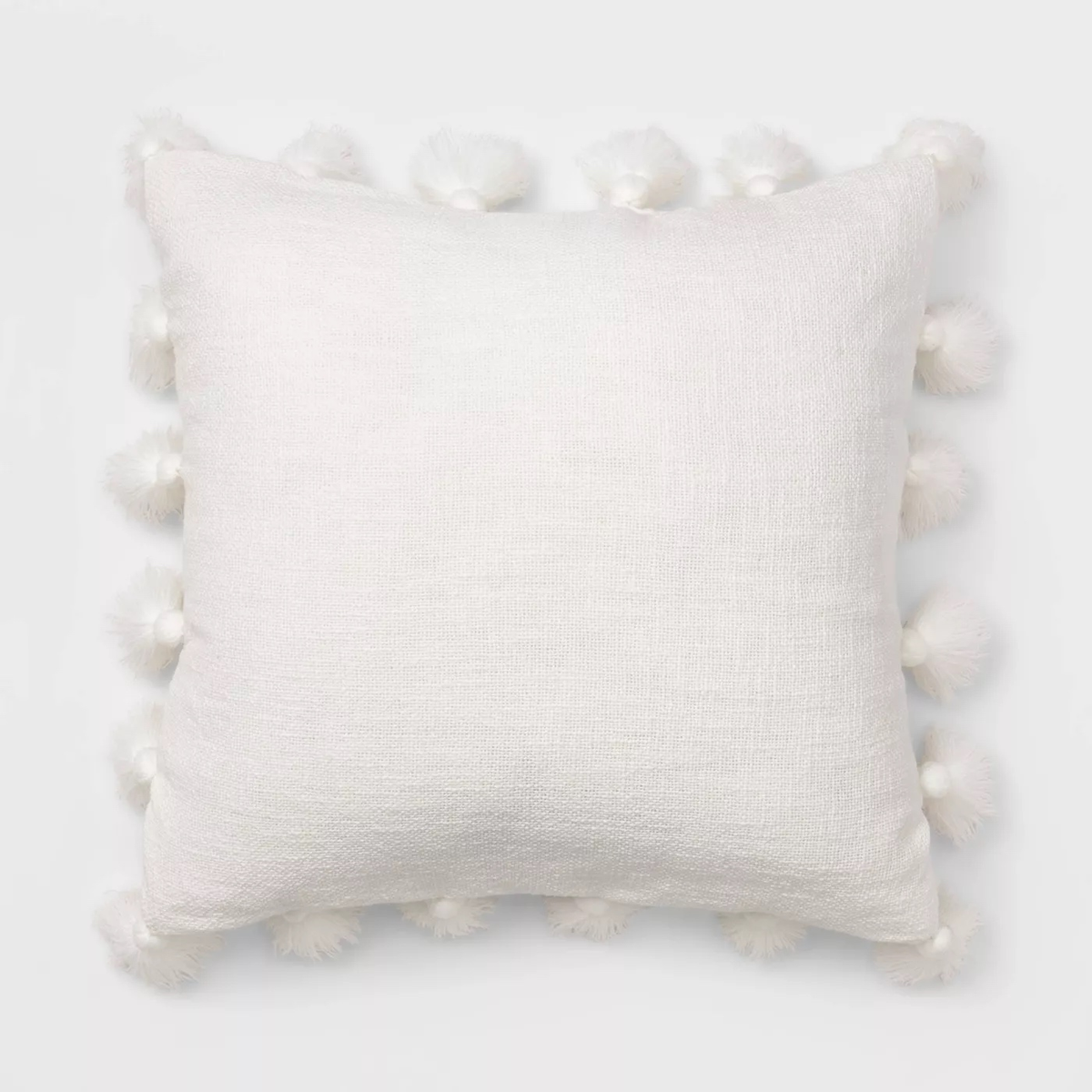 White Tassel Pillows